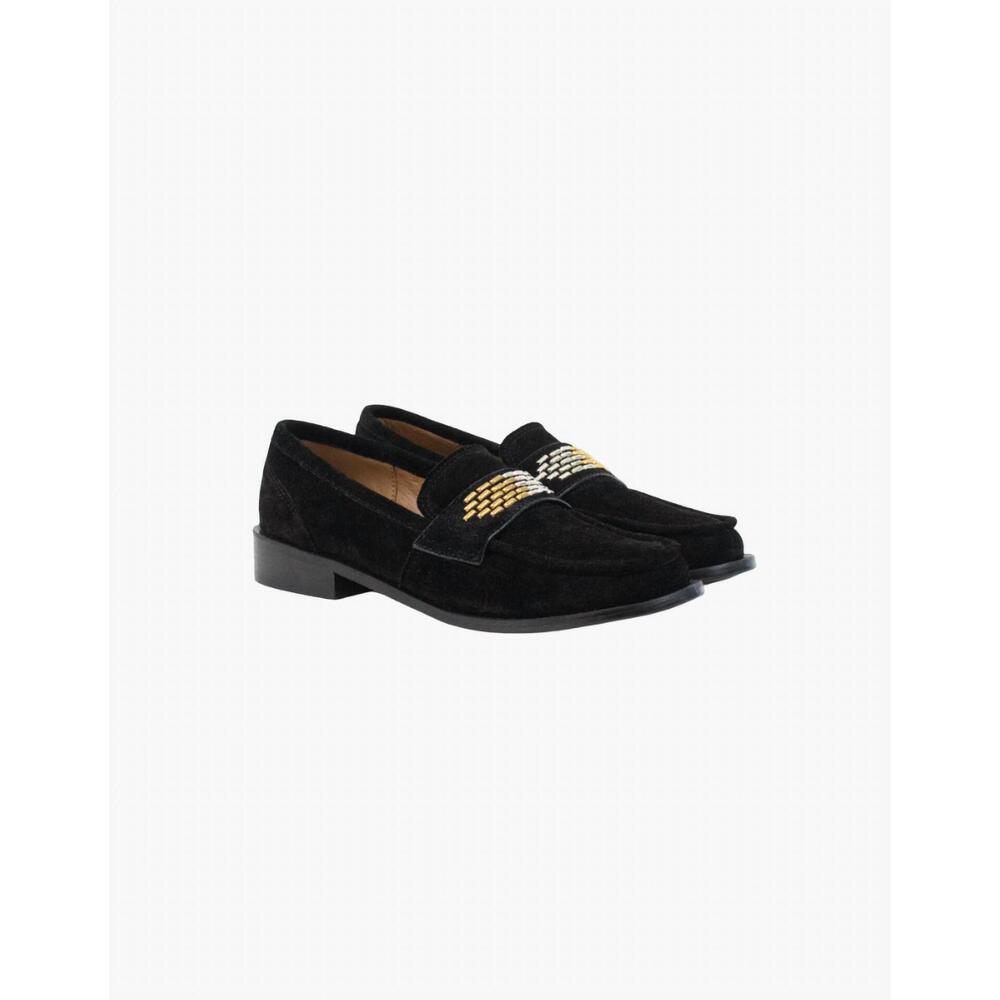 NEW CALLEEN CORDERO women's jackson loafers in black suede - Picture 2 of 3